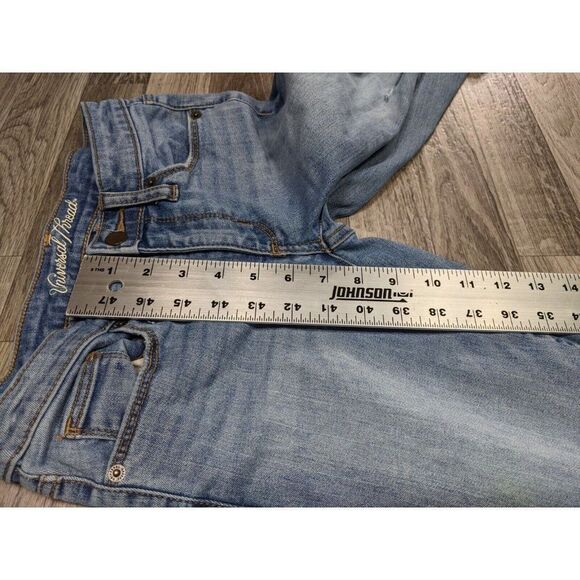 (3/$35) Universal Thread Size 00 / 24 R Cuffed Distressed Mid Rise Skinny Jeans - Picture 10 of 11